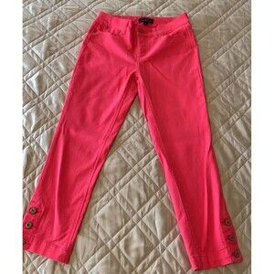 Talbots crop jeans, salmon pink size 2P